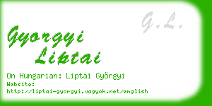 gyorgyi liptai business card